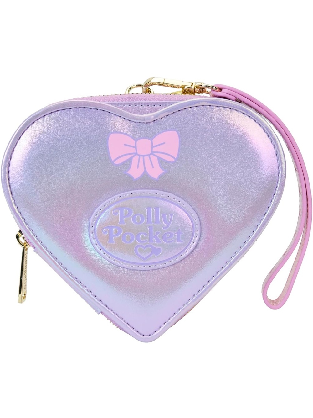Loungefly Polly Pocket compact playset figural zip around wallet NWT